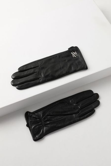 Перчатки кожаные Karl Lagerfeld