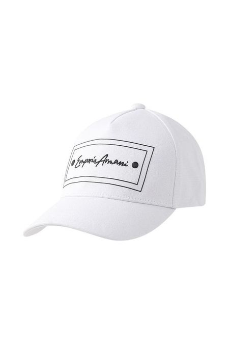 Бейсболка хлопковая с логотипом EMPORIO ARMANI