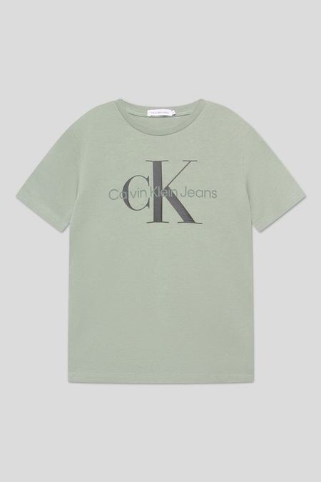 Футболка хлопковая логотипом Calvin Klein Jeans