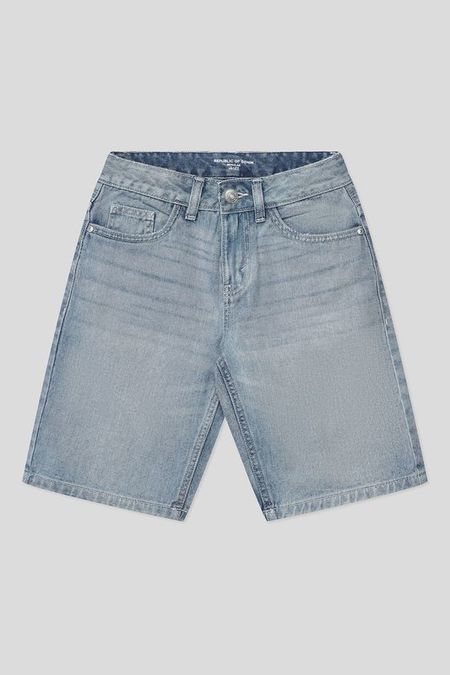Шорты джинсовые с эффектом потертости Republic of Denim