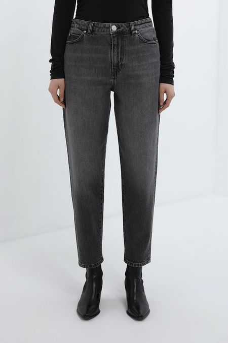 Джинсы с эффектом потертости Pinko