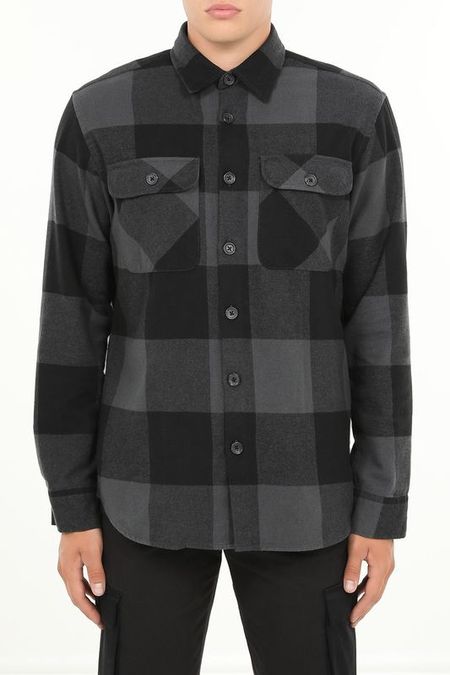 Рубашка в клетку с карманами Jack & Jones