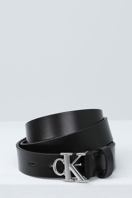 Ремень кожаный с логотипом Calvin Klein Jeans