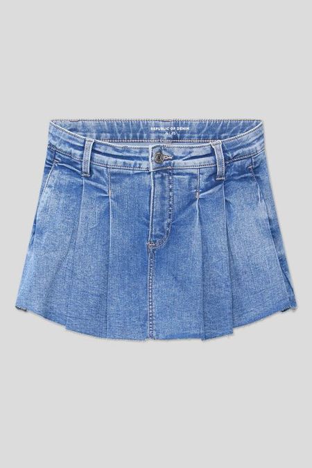 Юбка джинсовая в складку Republic of Denim