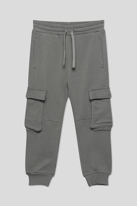 Брюки хлопковые на кулиске с карманами Benetton