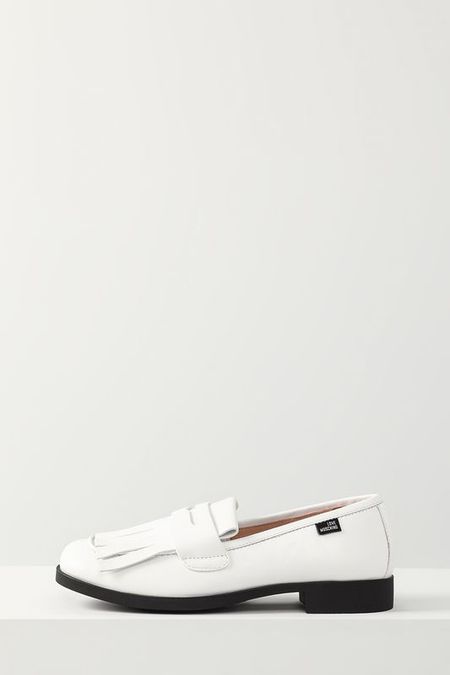 Лоферы кожаные Lovely College Love Moschino