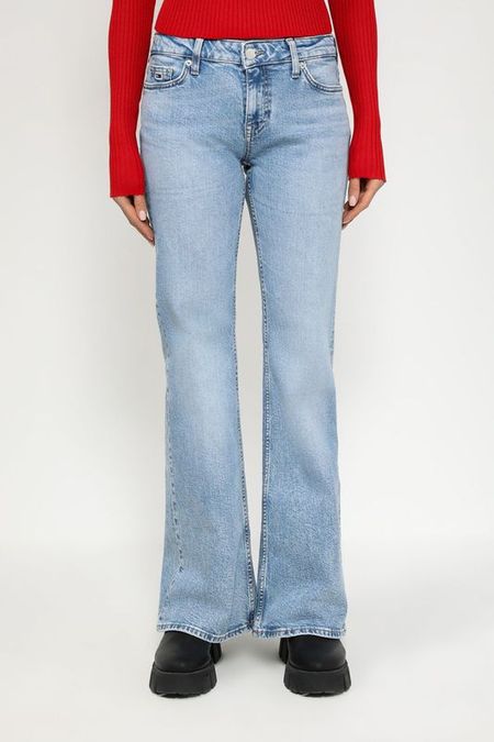 Джинсы с эффектом потертости Tommy Jeans