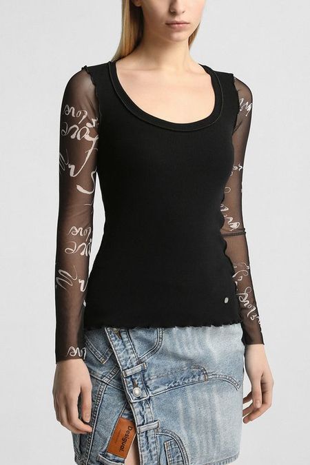 Лонгслив с принтом Desigual