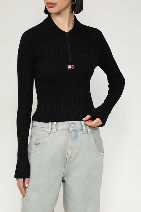 Поло вязаное с длинным рукавом Tommy Jeans