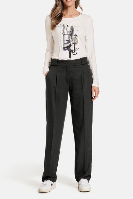 Брюки однотонные прямого кроя Gerry Weber