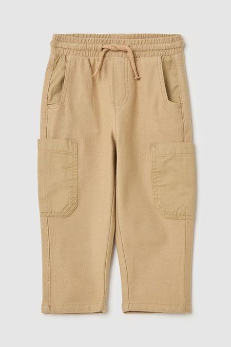 Брюки хлопковые на кулиске с карманами Fagottino