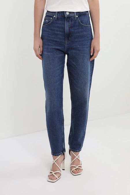 Джинсы с эффектом потертости укороченные Tommy Jeans
