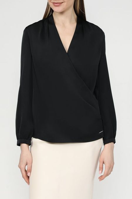 Блуза атласная с запахом Calvin Klein