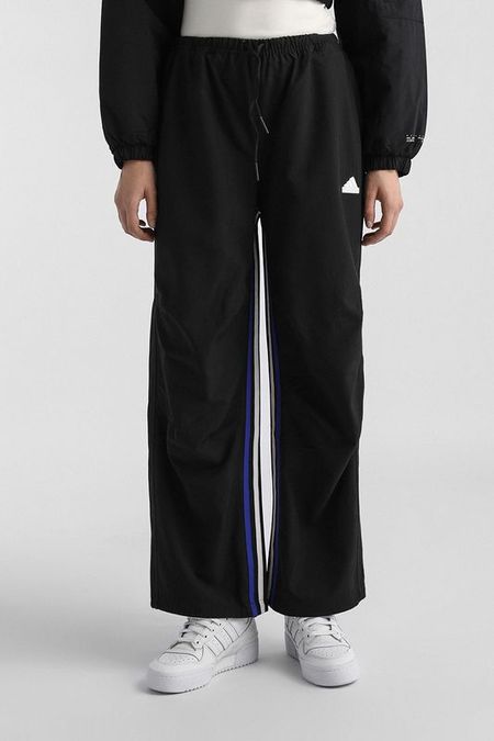 Брюки на кулиске прямого кроя Adidas