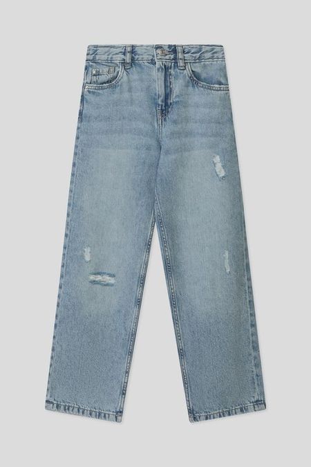 Джинсы с эффектом потертости Republic of Denim