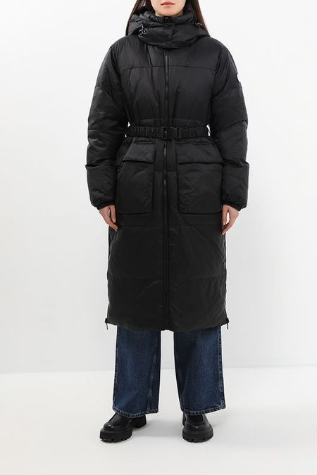 Пуховик двусторонний с капюшоном и молниями по бокам Karl Lagerfeld