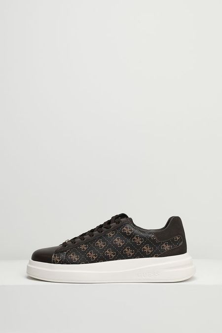 Кеды с принтом из монограмм бренда Guess
