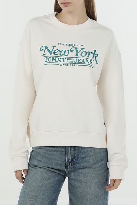 Свитшот хлопковый с принтом Tommy Jeans