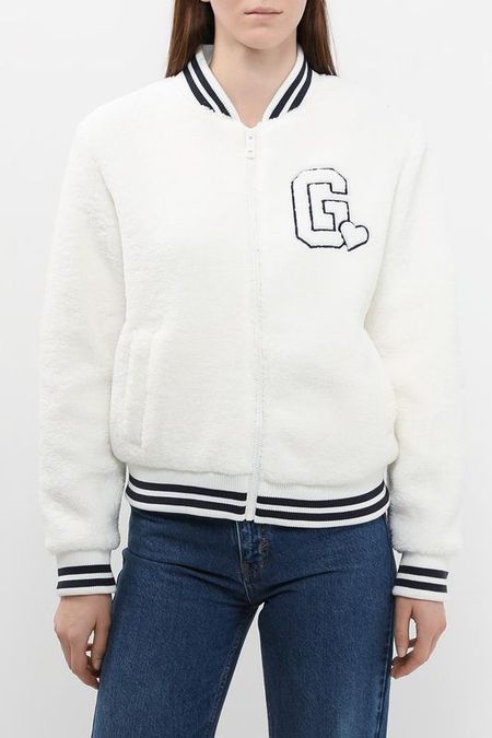 Куртка-бомбер из искусственного меха Guess