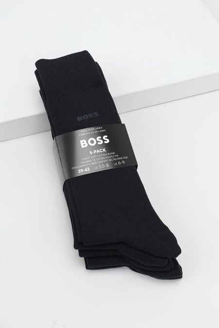 Набор из 5 пар хлопковых классических носков BOSS