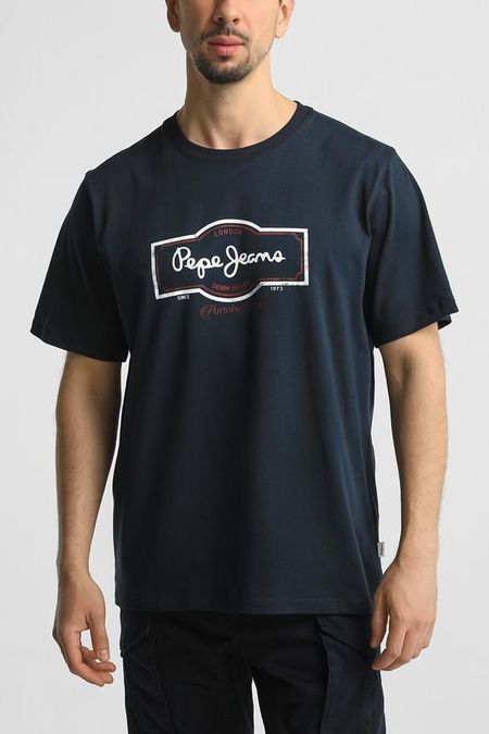 Футболка хлопковая с логотипом PEPE JEANS