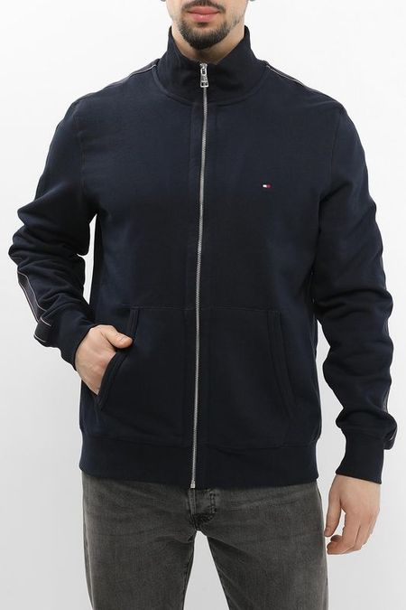 Толстовка хлопковая на молнии Tommy Hilfiger
