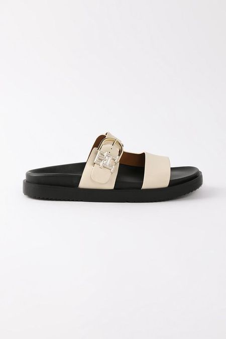 Сандалии кожаные с пряжкой Tommy Hilfiger