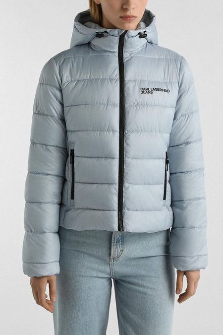Куртка утепленная с капюшоном Karl Lagerfeld Jeans