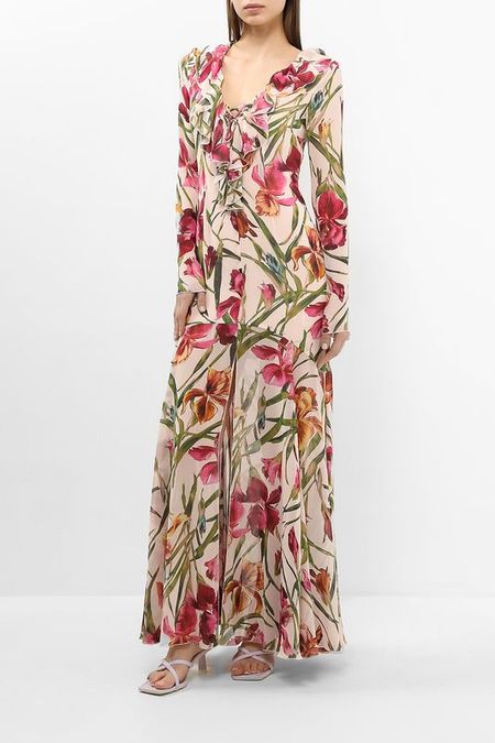 Платье с разрезом спереди и принтом Marciano by Guess