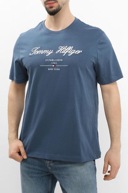 Футболка хлопковая с логотипом Tommy Hilfiger