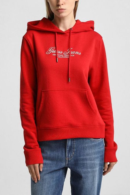 Худи хлопковое Guess Jeans