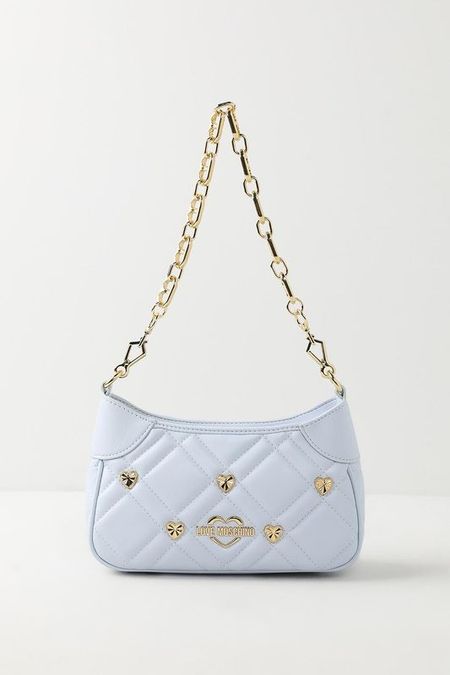 Сумка кросс-боди стеганая с декором Sweet Studs Love Moschino