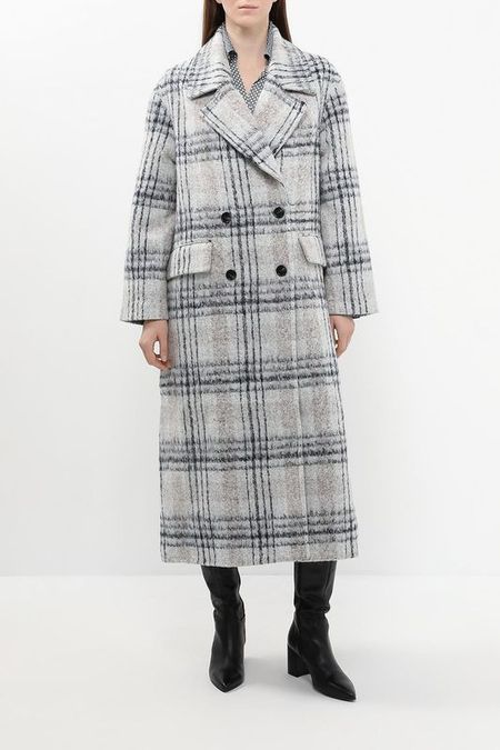 Пальто двубортное в клетку Tommy Jeans