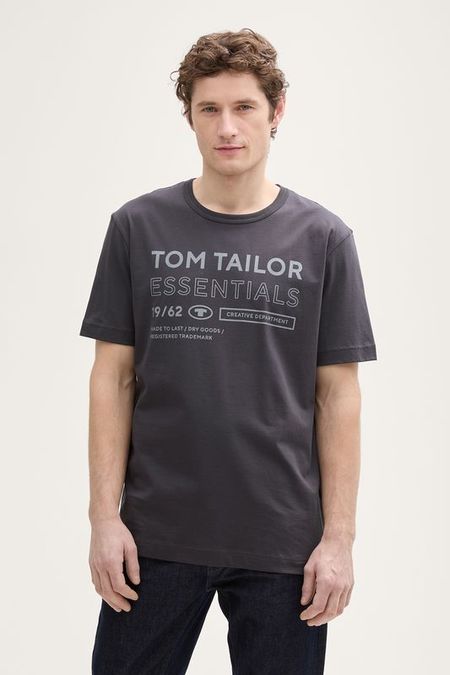 Футболка хлопковая с принтом TOM TAILOR