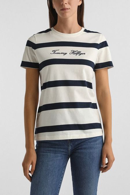 Футболка хлопковая в полоску Tommy Hilfiger