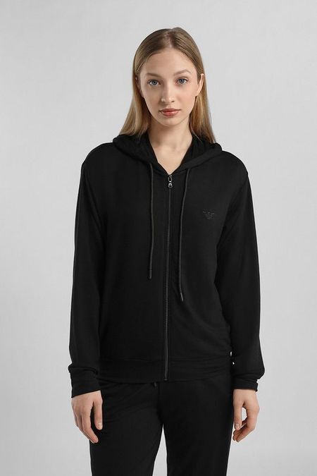 Толстовка на молнии с капюшоном EMPORIO ARMANI