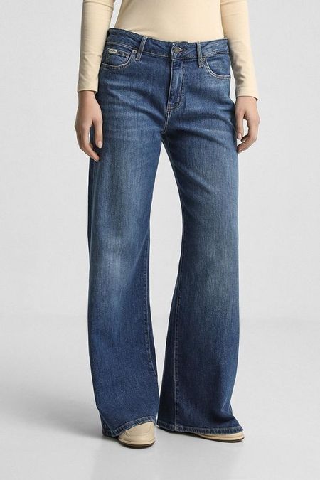 Джинсы с широкими брючинами Guess Jeans