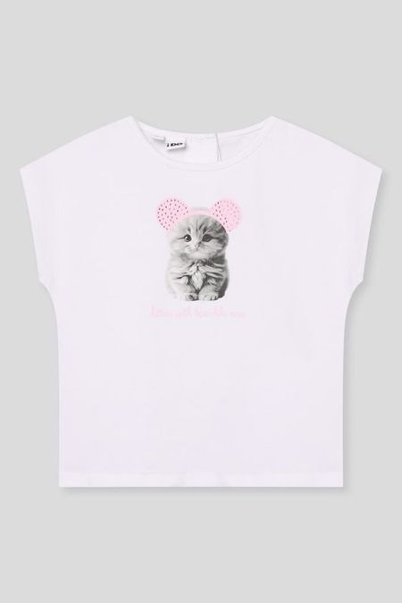 Футболка хлопковая с принтом IDO