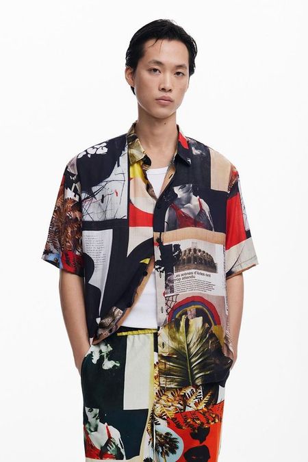 Рубашка с коротким рукавом с принтом Desigual