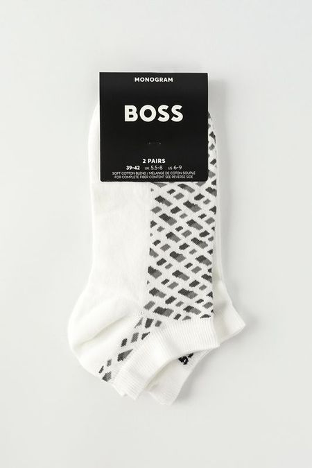 Набор из 2 пар коротких хлопковых носков BOSS