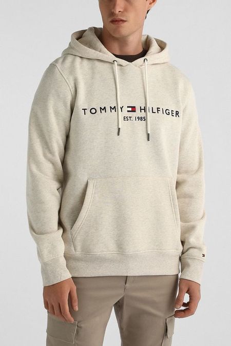 Худи хлопковое с карманом Tommy Hilfiger