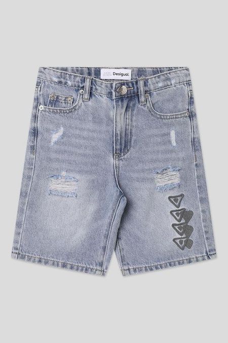 Шорты джинсовые рваные Desigual