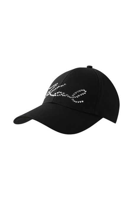 Бейсболка хлопковая с логотипом Karl Lagerfeld