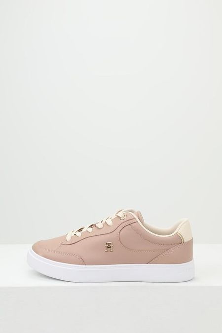 Кеды кожаные с логотипом Tommy Hilfiger