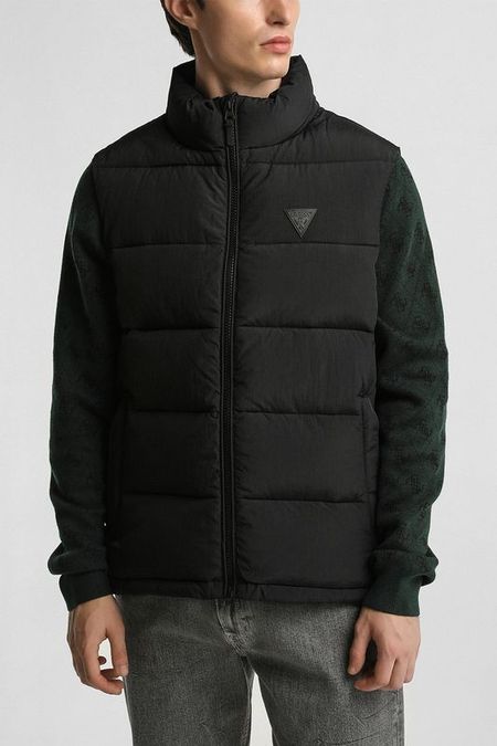 Жилет утепленный с воротником стойкой Guess