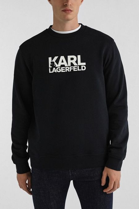 Свитшот хлопковый с логотипом Karl Lagerfeld