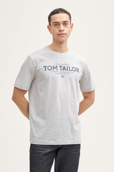 Футболка хлопковая с логотипом TOM TAILOR