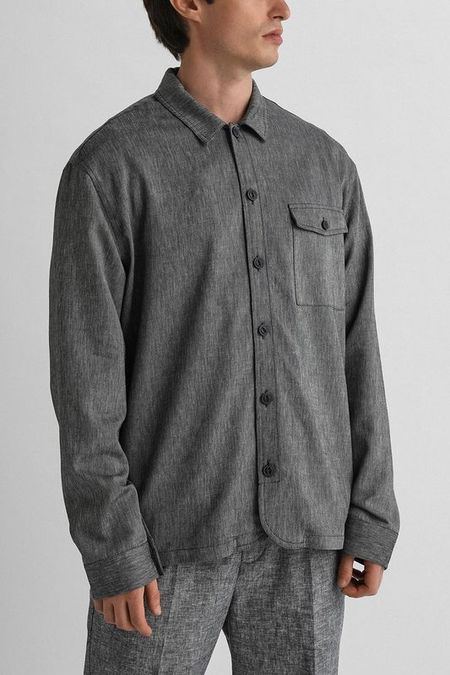 Рубашка прямого кроя с карманом Casual Friday