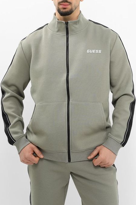 Толстовка из смесового хлопка на молнии Guess