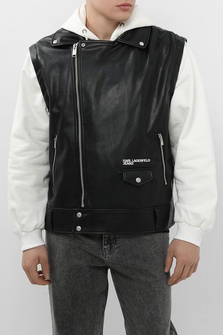 Жилет из искусственной кожи Karl Lagerfeld Jeans